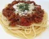 A picture of step 4 of Meat Sauce Pasta from Canned Tomatoes.