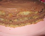 Pas rețetă Tort inimioară, din blat de chec cu nucă și crema ganache 4 fotografie