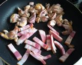 A picture of step 2 of Satoimo (Taro Root) and Chicken in Cream Sauce.