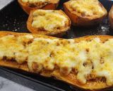 Foto del paso 5 de la receta: 💫 Calabaza rellena de arroz y bolognesa gratinadas 💫