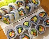A picture of step 8 of Easy and Healthy California Roll.