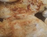 A picture of step 2 of BBQ Chicken.and bacon grilled cheese.