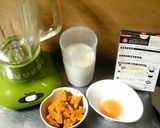 A picture of step 3 of Easy Kabocha Pudding with Ready Made Pudding Mix.