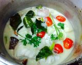 A picture of step 2 of Kanya's Tom Kha Soup.