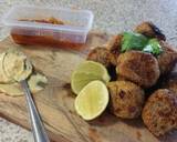 POLENTA crusted CHICKEN & VEAL SESAME MEATBALLS recipe step 6 photo