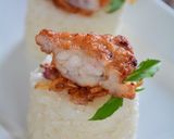Hình bước làm 4 của món Xôi chả mực Hạ Long Bay