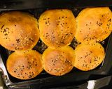 A picture of step 5 of Palak Corn Burger/Whole wheat homemade buns.