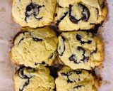 Hình bước làm 5 của món Levain cookies - bánh quy bơ Levain phiên bản ít ngọt