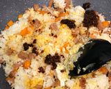 Gambar langkah 3 resipi Spam Chili Oil Fried Rice.