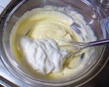 A picture of step 4 of Bisque No-Bake Cheesecake.
