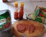 Foto langkah ke 1 dari resep Kebab Garlic Beef (inovasi garlic bread).