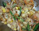 A picture of step 2 of Fusion vegetable wraps.