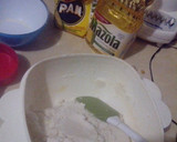A picture of step 1 of Chicken Bacon Arepas.