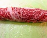 A picture of step 3 of Juicy Steak Rolls Made Easy with Thinly Sliced Beef.