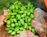 A picture of step 2 of Bursting with Edamame! Shumai Dumplings with Wings.
