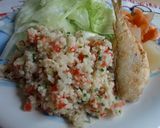 A picture of step 19 of Moroccan Couscous Salad with Olives.