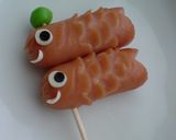 A picture of step 4 of Charaben: Wiener Sausage Carp Streamers.