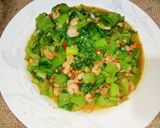 Foto langkah ke 6 dari resep Tumis Sawi Pahit Semi Pedas.