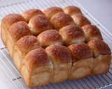 A picture of step 12 of Honey and Cinnamon Sugar-Topped Pull-Apart Bread Made With Natural Homemade Starter.