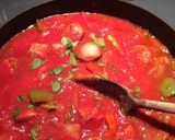 A picture of step 4 of Julie's Sausage Scallopini.