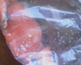 A picture of step 1 of Non-Fried Marinated Nanban - Raw Salmon and Sweet Onions Using Shio-Koji.