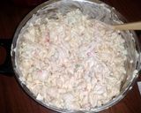 A picture of step 4 of sarah's crab salad.