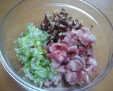 A picture of step 1 of Juicy Nikuman (Steamed Pork Buns).