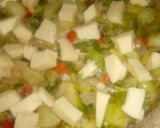 Foto del paso 4 de la receta: Tarta de repollitos de bruselas y vegetales con masa de harina integral.