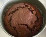 A picture of step 5 of Snow Mountain Chocolate Cake.