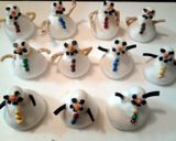 A picture of step 10 of Ladybirds Christmas Snowmen Summer Fruitcupcakes ..