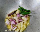 A picture of step 2 of Sajna Phalli/Drumsticks Light Subji.