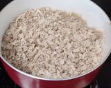 A picture of step 1 of Red poha ladu.