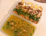 Foto langkah ke 12 dari resep Bubur Ayam Kuah Kuning.