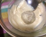 A picture of step 5 of Coconut White chocolate Laddu.