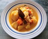 Foto del paso 5 de la receta Patatas con migas de bacalao