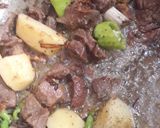 A picture of step 4 of Yakhni pulao.