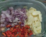 Foto langkah ke 2 dari resep Sayur Santan Pedas Pepaya Muda.