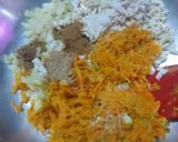 A picture of step 3 of Carrot tofu paratha.