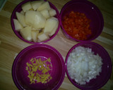 A picture of step 2 of Curry beef.