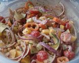 A picture of step 3 of Vickys Chickpea & Mango Salad w Creamy Dressing, GF DF EF SF NF.