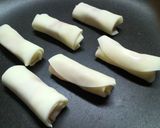 A picture of step 4 of Mini Gyoza Skin Burritos.