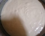 A picture of step 3 of Father's day cream cake.