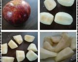 A picture of step 5 of Ladybirds Toffee , Pear , Apple and or Strawberry Pies.