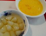 A picture of step 1 of Tamagoyaki with Rakkyo Pickles For Bento or Breakfast.