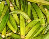 A picture of step 1 of Frozen Okra.