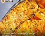 Foto del paso 4 de la receta: Costillas al horno a la mostaza y miel con patatas panadera