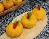 Foto langkah ke 6 dari resep Roti Goreng Isi Ayam (Donat Ayam) tanpa ulen.