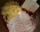 A picture of step 4 of Butter and Egg-free Chocolate Nut Cookies.