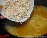 A picture of step 13 of Azerbaijani noodles soup.