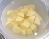 A picture of step 1 of Pancake Mix Sweet Potato Cake.